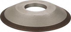 Made in USA - 4" Diam, 1-1/4" Hole Size, 1/2" Overall Thickness, 150 Grit, Type 12 Tool & Cutter Grinding Wheel - Very Fine Grade, Diamond - Apex Tool & Supply