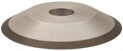 Made in USA - 6" Diam, 1-1/4" Hole Size, 3/4" Overall Thickness, 100 Grit, Type 12 Tool & Cutter Grinding Wheel - Fine Grade, Diamond - Apex Tool & Supply