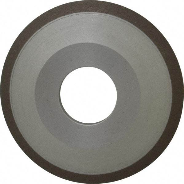 Made in USA - 4" Diam, 1-1/4" Hole Size, 1/2" Overall Thickness, 150 Grit, Type 12 Tool & Cutter Grinding Wheel - Very Fine Grade, Diamond - Apex Tool & Supply
