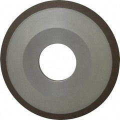 Made in USA - 4" Diam, 1-1/4" Hole Size, 1/2" Overall Thickness, 150 Grit, Type 12 Tool & Cutter Grinding Wheel - Very Fine Grade, Diamond - Apex Tool & Supply