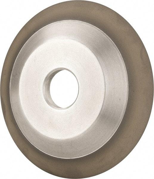 Made in USA - 6" Diam, 1-1/4" Hole Size, 3/4" Overall Thickness, 220 Grit, Type 12 Tool & Cutter Grinding Wheel - Very Fine Grade, Diamond - Apex Tool & Supply