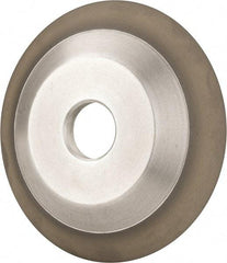 Made in USA - 6" Diam, 1-1/4" Hole Size, 3/4" Overall Thickness, 220 Grit, Type 12 Tool & Cutter Grinding Wheel - Very Fine Grade, Diamond - Apex Tool & Supply