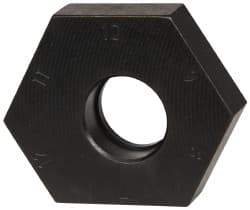 Mitee-Bite - 7 to 12mm Hex, 1/2-13 Stud Thread, Irregular Hex Clamp - 0.394" Hex Height, 4,000 Lb Holding Force, 1" Thread Length, 65 Ft/Lb Torque - Apex Tool & Supply