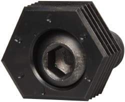 Mitee-Bite - 1 to 6mm Hex, 1/2-13 Stud Thread, Irregular Hex Clamp - 0.394" Hex Height, 4,000 Lb Holding Force, 1" Thread Length, 65 Ft/Lb Torque - Apex Tool & Supply
