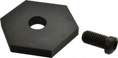 Mitee-Bite - 19 to 24mm Hex, 1/2-13 Stud Thread, Irregular Hex Clamp - 0.394" Hex Height, 4,000 Lb Holding Force, 1" Thread Length, 65 Ft/Lb Torque - Apex Tool & Supply