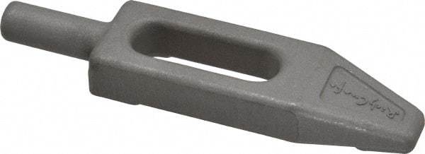 Mitee-Bite - 3/8" Stud, Stainless Steel, Plain Strap Clamp - 0.86" Travel, 3-5/8" OAL x 0.89" Wide x 7/16" High, Tapered Nose - Apex Tool & Supply