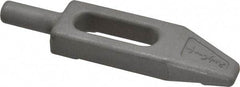 Mitee-Bite - 3/8" Stud, Stainless Steel, Plain Strap Clamp - 0.86" Travel, 3-5/8" OAL x 0.89" Wide x 7/16" High, Tapered Nose - Apex Tool & Supply