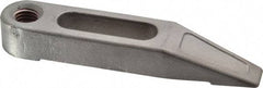 Mitee-Bite - 1/2-13 Stud, Stainless Steel, Plain Strap Clamp - 1.36" Travel, 5" OAL x 1" Wide x 3/4" High, Tapered Nose - Apex Tool & Supply