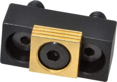 Mitee-Bite - 5/16-18 Screw Thread, 3/4" Wide x 1/2" High, Serrated & Smooth Steel Compact Style Screw Mount Toe Clamp - 2,000 Lb Holding Force, 20.8 Lb Ft Torque - Apex Tool & Supply