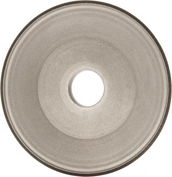 Made in USA - 6" Diam, 1-1/4" Hole Size, 3/4" Overall Thickness, 100 Grit, Type 15 Tool & Cutter Grinding Wheel - Fine Grade, Diamond - Apex Tool & Supply