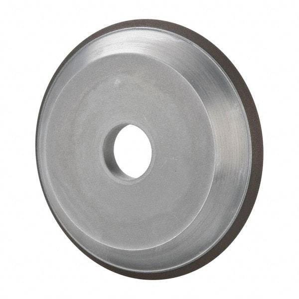 Made in USA - 6" Diam, 1-1/4" Hole Size, 3/4" Overall Thickness, 220 Grit, Type 15 Tool & Cutter Grinding Wheel - Very Fine Grade, Diamond - Apex Tool & Supply