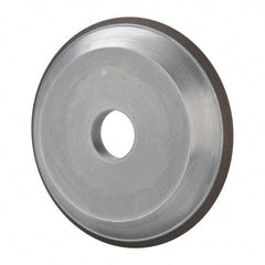 Made in USA - 6" Diam, 1-1/4" Hole Size, 3/4" Overall Thickness, 220 Grit, Type 15 Tool & Cutter Grinding Wheel - Very Fine Grade, Diamond - Apex Tool & Supply