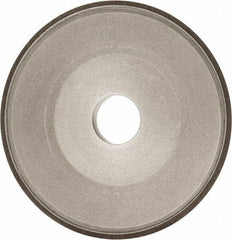 Made in USA - 6" Diam, 1-1/4" Hole Size, 3/4" Overall Thickness, 150 Grit, Type 15 Tool & Cutter Grinding Wheel - Very Fine Grade, Diamond - Apex Tool & Supply