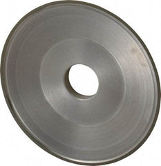 Made in USA - 6" Diam, 1-1/4" Hole Size, 3/4" Overall Thickness, 220 Grit, Type 15 Tool & Cutter Grinding Wheel - Very Fine Grade, Diamond - Apex Tool & Supply
