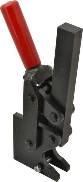 De-Sta-Co - 4,000 Lb Holding Capacity, Vertical Handle, Manual Hold Down Toggle Clamp - 129° Handle Movement, 199° Bar Opening, Solid Bar, Straight Base, Electro-Plated Zinc, Carbon Steel - Apex Tool & Supply