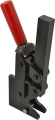 De-Sta-Co - 4,000 Lb Holding Capacity, Vertical Handle, Manual Hold Down Toggle Clamp - 129° Handle Movement, 199° Bar Opening, Solid Bar, Straight Base, Electro-Plated Zinc, Carbon Steel - Apex Tool & Supply