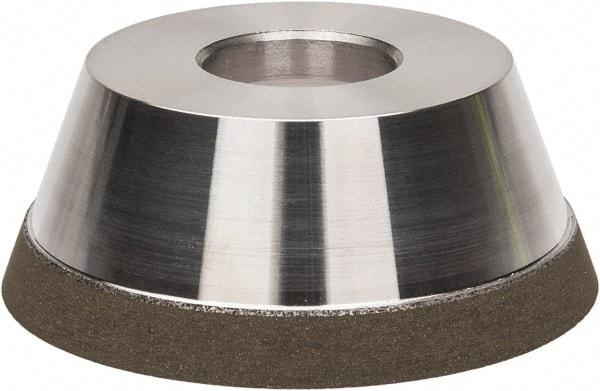 Made in USA - 3-3/4" Diam, 1-1/4" Hole Size, 1-1/2" Overall Thickness, 150 Grit, Type 11 Tool & Cutter Grinding Wheel - Very Fine Grade, CBN - Apex Tool & Supply