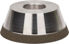 Made in USA - 3-3/4" Diam, 1-1/4" Hole Size, 1-1/2" Overall Thickness, 150 Grit, Type 11 Tool & Cutter Grinding Wheel - Very Fine Grade, CBN - Apex Tool & Supply