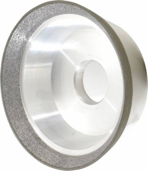 Made in USA - 5" Diam, 1-1/4" Hole Size, 1-3/4" Overall Thickness, 120 Grit, Type 11 Tool & Cutter Grinding Wheel - Fine Grade, CBN - Apex Tool & Supply