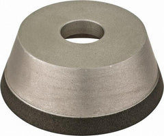Made in USA - 5" Diam, 1-1/4" Hole Size, 1-3/4" Overall Thickness, 150 Grit, Type 11 Tool & Cutter Grinding Wheel - Very Fine Grade, CBN - Apex Tool & Supply