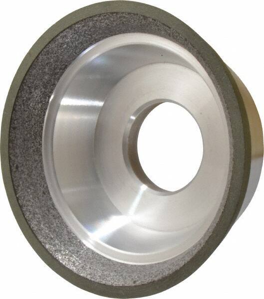 Made in USA - 3-3/4" Diam, 1-1/4" Hole Size, 1-1/2" Overall Thickness, 150 Grit, Type 11 Tool & Cutter Grinding Wheel - Very Fine Grade, CBN - Apex Tool & Supply