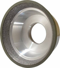 Made in USA - 3-3/4" Diam, 1-1/4" Hole Size, 1-1/2" Overall Thickness, 150 Grit, Type 11 Tool & Cutter Grinding Wheel - Very Fine Grade, CBN - Apex Tool & Supply