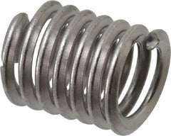 Heli-Coil - #6-32 UNC, 0.276" OAL, Free Running Helical Insert - 6-7/8 Free Coils, Tanged, 18-8 Stainless Steel, 2D Insert Length - Apex Tool & Supply