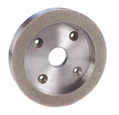 Made in USA - 6" Diam, 1-1/4" Hole Size, 1" Overall Thickness, 100 Grit, Tool & Cutter Grinding Wheel - Coarse Grade, Diamond - Apex Tool & Supply