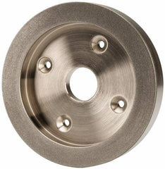 Made in USA - 6" Diam, 1-1/4" Hole Size, 1" Overall Thickness, 220 Grit, Tool & Cutter Grinding Wheel - Fine Grade, Diamond - Apex Tool & Supply