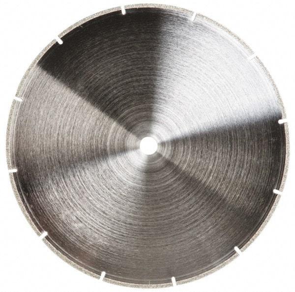 Made in USA - 10" Diam, 5/8" Arbor Hole Diam, Wet & Dry Cut Saw Blade - Diamond-Tipped, Standard Round Arbor - Apex Tool & Supply