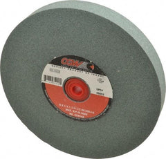 Camel Grinding Wheels - 100 Grit Silicon Carbide Bench & Pedestal Grinding Wheel - 8" Diam x 1-1/4" Hole x 1" Thick, 3600 Max RPM, I Hardness, Fine Grade , Vitrified Bond - Apex Tool & Supply