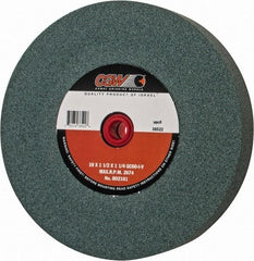 Camel Grinding Wheels - 60 Grit Silicon Carbide Bench & Pedestal Grinding Wheel - 10" Diam x 1-1/4" Hole x 1-1/2" Thick, 2483 Max RPM, I Hardness, Medium Grade , Vitrified Bond - Apex Tool & Supply
