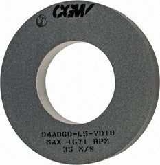 Camel Grinding Wheels - 16" Diam x 8" Hole x 2" Wide Centerless & Cylindrical Grinding Wheel - 60 Grit, Aluminum Oxide, Type 1, Medium Grade, Vitrified Bond, No Recess - Apex Tool & Supply