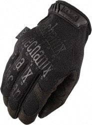 Mechanix Wear - Size S (8) Synthetic Leather General Protection Work Gloves - For Mechanic's & Lifting, Uncoated, Hook & Loop Cuff, Full Fingered, Black, Paired - Apex Tool & Supply