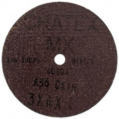 Cratex - 3" Diam 1/4" Hole 36 Grit Fiber Disc - Very Coarse Grade, Aluminum Oxide - Apex Tool & Supply
