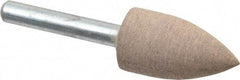 Cratex - 11/16" Head Diam x 1-1/4" Thickness, A12, Pointed Tree End, Aluminum Oxide Mounted Point - Medium Grade, 80 Grit, 27,370 RPM - Apex Tool & Supply