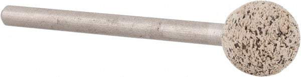 Cratex - 3/8" Head Diam, B122, Ball End, Mounted Point - Very Coarse Grade, 36 Grit - Apex Tool & Supply