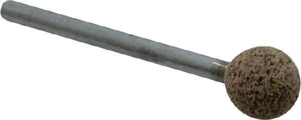 Cratex - 3/8" Max Diam, Shape Code B122, Rubberized Point - Very Coarse Grade, Aluminum Oxide - Apex Tool & Supply