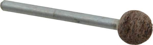 Cratex - 3/8" Head Diam, B122, Ball End, Mounted Point - Very Coarse Grade, 36 Grit - Apex Tool & Supply