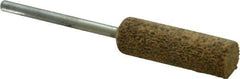 Cratex - 3/8" Head Diam x 1-1/4" Thickness, W179, Cylinder End, Aluminum Oxide Mounted Point - Very Coarse Grade, 36 Grit, 25,720 RPM - Apex Tool & Supply