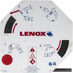Lenox - 1/2" x 100' x 0.025" Carbon Steel Band Saw Blade Coil Stock - 6 TPI, Toothed Edge, Hook Form, Raker Set, Flexible Back, Constant Pitch, Contour Cutting - Apex Tool & Supply