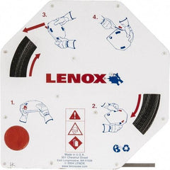 Lenox - 1/4" x 100' x 0.025" Carbon Steel Band Saw Blade Coil Stock - 14 TPI, Toothed Edge, Straight Form, Raker Set, Hard Back, Constant Pitch, Contour Cutting - Apex Tool & Supply