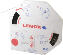 Lenox - 1/2" x 100' x 0.025" Carbon Steel Band Saw Blade Coil Stock - 6 TPI, Toothed Edge, Straight Form, Raker Set, Hard Back, Constant Pitch, Contour Cutting - Apex Tool & Supply