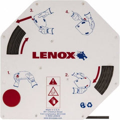 Lenox - 1/4" x 100' x 0.025" Bi-Metal Band Saw Blade Coil Stock - 14 to 18 TPI, Toothed Edge, Wavy Set, Flexible Back, Variable Pitch, Contour Cutting - Apex Tool & Supply
