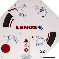 Lenox - 1/4" x 100' x 0.025" Bi-Metal Band Saw Blade Coil Stock - 10 to 14 TPI, Toothed Edge, Modified Raker Set, Flexible Back, Variable Pitch, Contour Cutting - Apex Tool & Supply