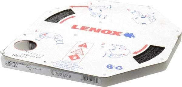 Lenox - 1/2" x 100' x 0.025" Bi-Metal Band Saw Blade Coil Stock - 10 to 14 TPI, Toothed Edge, Modified Raker Set, Flexible Back, Variable Pitch, Contour Cutting - Apex Tool & Supply