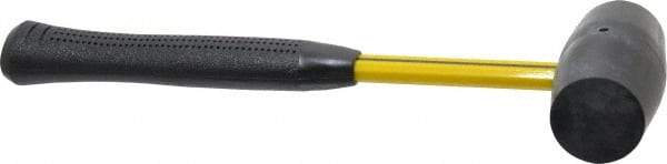 NUPLA - 1 Lb Head Rubber Mallet - 12-1/2" OAL, 12-1/4" Long Fiberglass Handle - Apex Tool & Supply