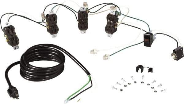 Tennsco - Workbench & Workstation Wiring Kit - Use with Tennsco Workbench - Apex Tool & Supply