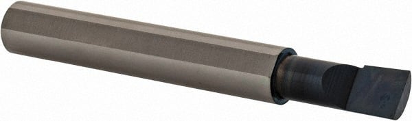 Scientific Cutting Tools - 0.22" Min Bore Diam, 1/2" Max Bore Depth, 1/4 Shank Diam, Radial Relief Boring Bar - Apex Tool & Supply