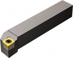 Sandvik Coromant - SCLCR/L, Right Hand Cut, -5° Lead Angle, 10mm Shank Height x 10mm Shank Width, Neutral Rake Indexable Turning Toolholder - 70mm OAL, CCMT 06 02 04, CCMT 2(1.5)1 Insert Compatibility, Series CoroTurn 107 - Apex Tool & Supply